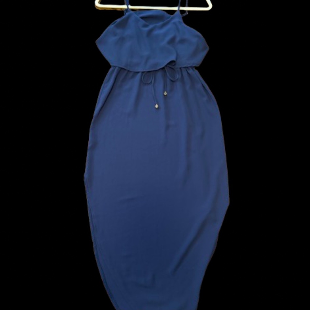 Amazon Navy Blue Maxi Dress (Size Small)